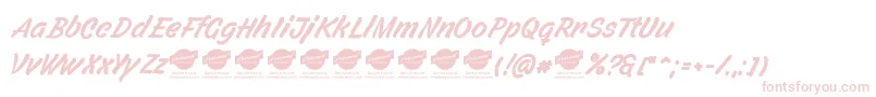 FilbertcolorPersonaluse Font – Pink Fonts on White Background