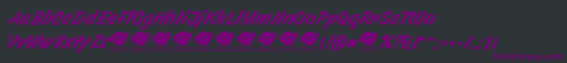 FilbertcolorPersonaluse Font – Purple Fonts on Black Background