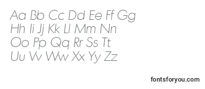 Обзор шрифта MontrealserialXlightItalic