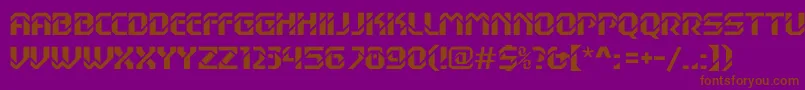 Dexterc Font – Brown Fonts on Purple Background