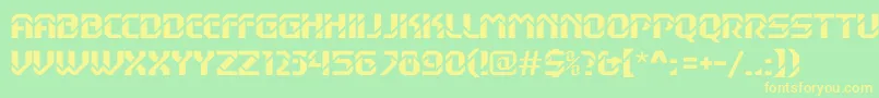 Dexterc Font – Yellow Fonts on Green Background