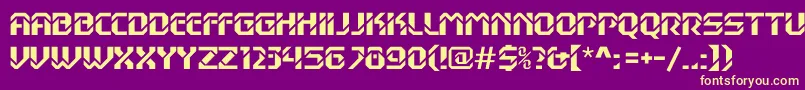 Dexterc Font – Yellow Fonts on Purple Background