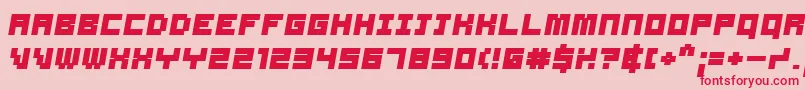Samson ffy Font – Red Fonts on Pink Background