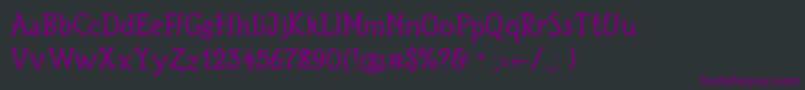Birthdaygreetz Font – Purple Fonts on Black Background