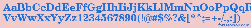 CenturySchoolbookBoldSwa Font – Blue Fonts on Pink Background