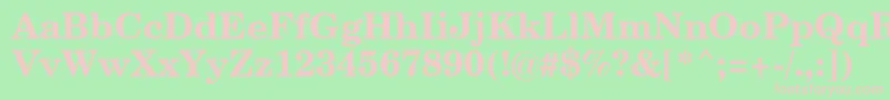 CenturySchoolbookBoldSwa Font – Pink Fonts on Green Background