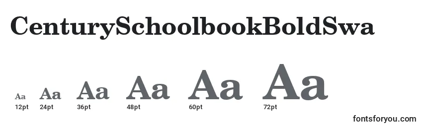 CenturySchoolbookBoldSwa Font Sizes
