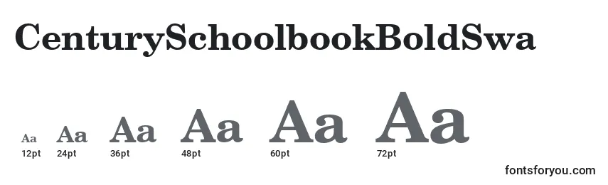 Größen der Schriftart CenturySchoolbookBoldSwa