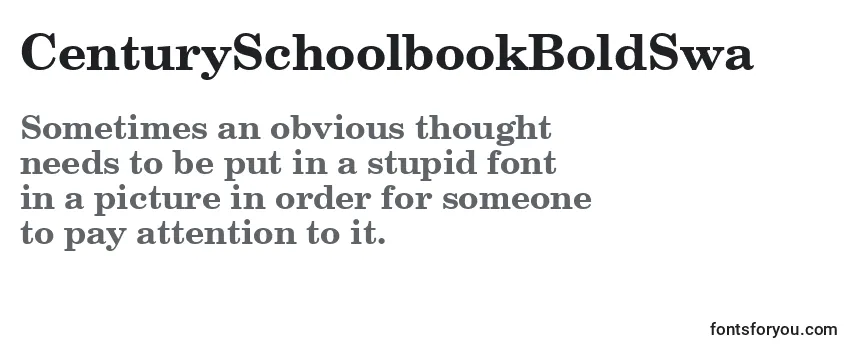 CenturySchoolbookBoldSwa Font