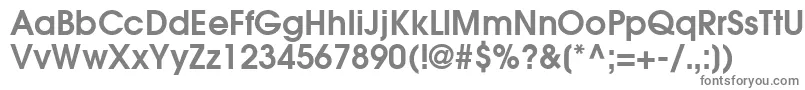 ItcAvantGardeCeGothicDemi-fontti – harmaat kirjasimet valkoisella taustalla