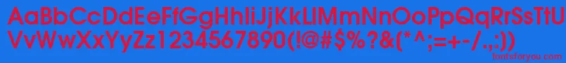 ItcAvantGardeCeGothicDemi Font – Red Fonts on Blue Background