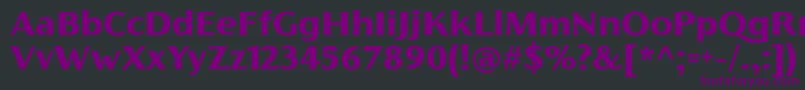 FlorentiaExtraboldTrial Font – Purple Fonts on Black Background