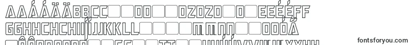 MegatronHollowCondensed Font – Slovak Fonts