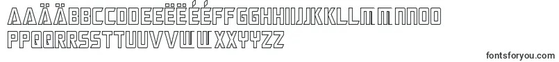 MegatronHollowCondensed-fontti – makedonian fontit