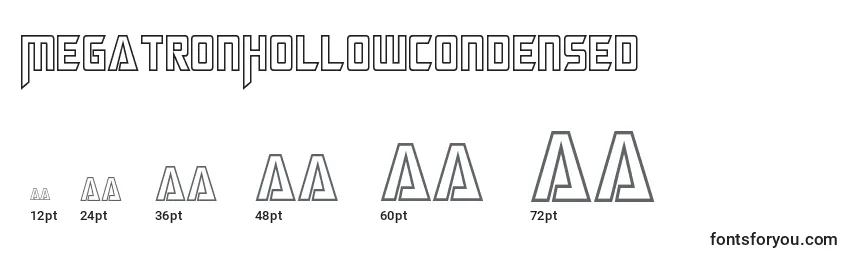 MegatronHollowCondensed Font Sizes
