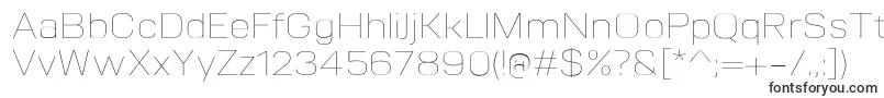 VitroUltralight-fontti – läpinäkyvät fontit