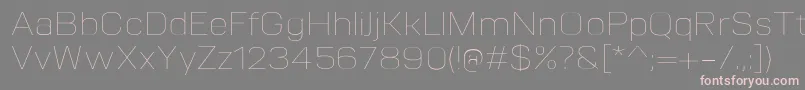More about VitroUltralight Font VitroUltralight Font – Pink Fonts on Gray Background
