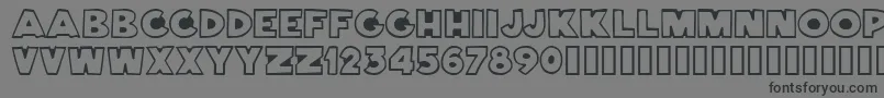 Bernardi Font – Black Fonts on Gray Background