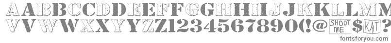 BundyYellowHollowshadowed-Schriftart – Graue Schriften