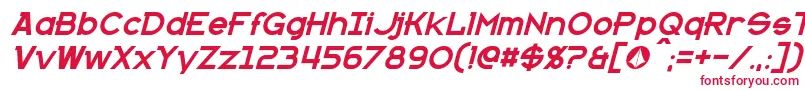 フォントKannoItalic – 赤い文字