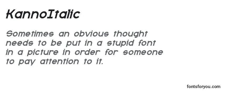 Review of the KannoItalic Font
