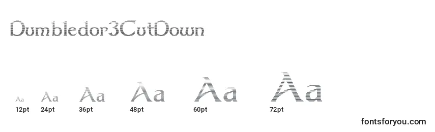 Размеры шрифта Dumbledor3CutDown