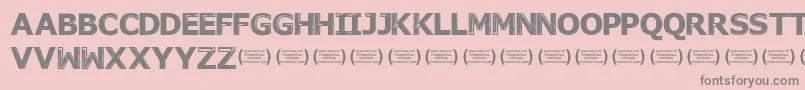 Police NovembermorningsRegular – polices grises sur fond rose