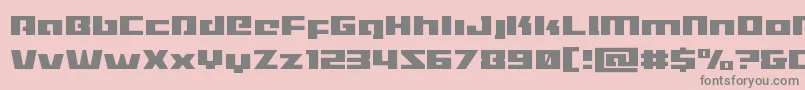 fuente Turbochargelight – Fuentes Grises Sobre Fondo Rosa