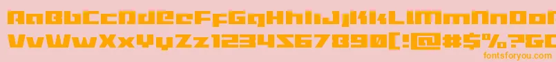 More about Turbochargelight Font Turbochargelight Font – Orange Fonts on Pink Background