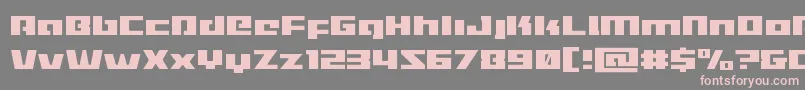 Turbochargelight Font – Pink Fonts on Gray Background