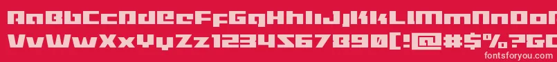 fuente Turbochargelight – Fuentes Rosadas Sobre Fondo Rojo