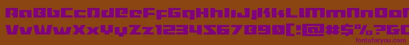 Шрифт Turbochargelight – фиолетовые шрифты на коричневом фоне