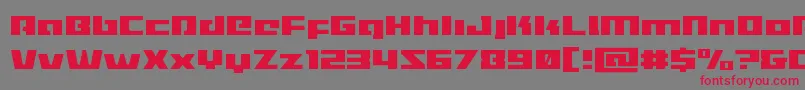 Turbochargelight-fontti – punaiset fontit harmaalla taustalla