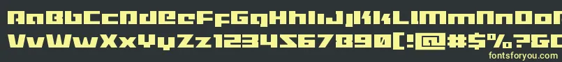 fuente Turbochargelight – Fuentes Amarillas Sobre Fondo Negro
