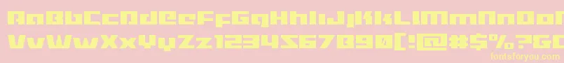 fuente Turbochargelight – Fuentes Amarillas Sobre Fondo Rosa