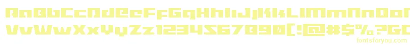 Turbochargelight Font – Yellow Fonts on White Background