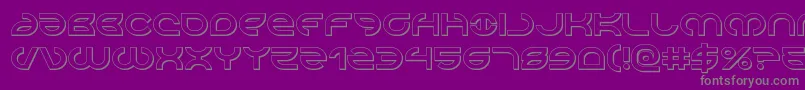 Aetherfox3D Font – Gray Fonts on Purple Background