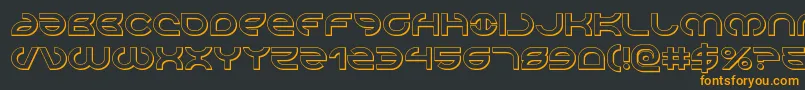 Aetherfox3D Font – Orange Fonts on Black Background