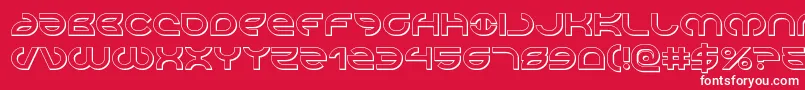 Aetherfox3D Font – White Fonts on Red Background