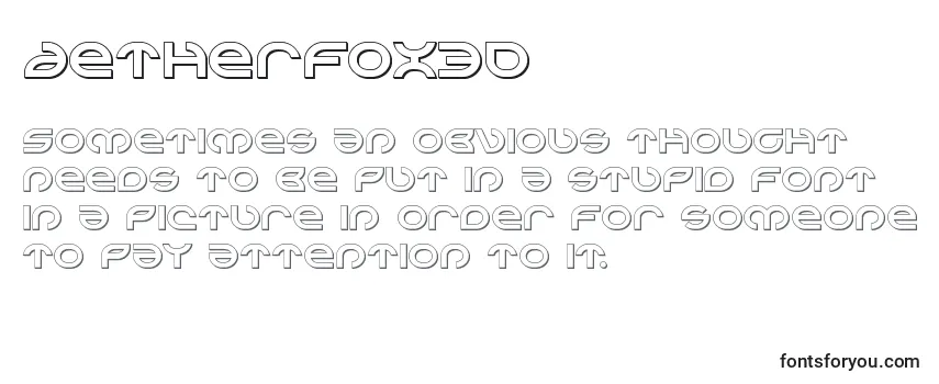 Aetherfox3D-fontti
