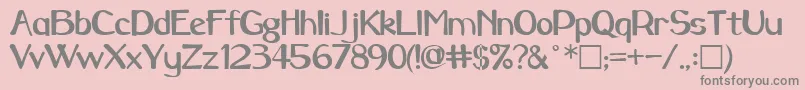 CameronRegular Font – Gray Fonts on Pink Background