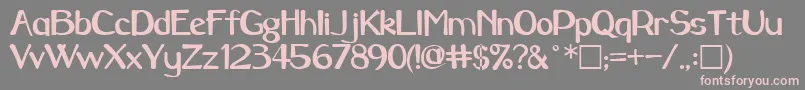 CameronRegular Font – Pink Fonts on Gray Background