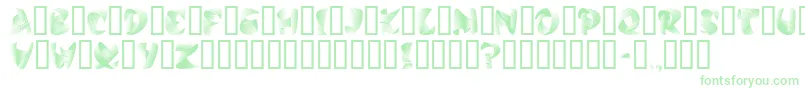 Czcionka StilettoSilver – zielone czcionki