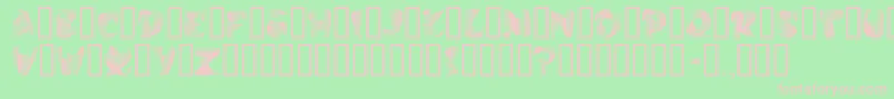 StilettoSilver Font – Pink Fonts on Green Background