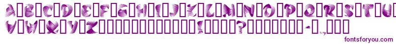 StilettoSilver Font – Purple Fonts on White Background