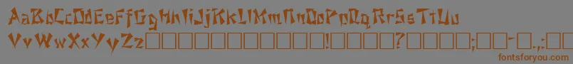 NewtonRegular Font – Brown Fonts on Gray Background
