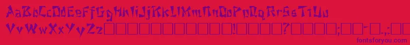 NewtonRegular Font – Purple Fonts on Red Background
