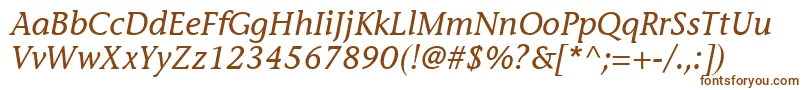 MesouranCasualSsiItalic Font – Brown Fonts