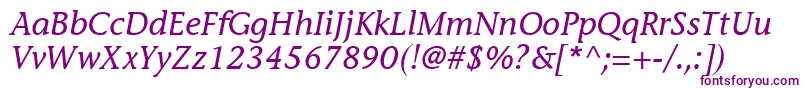 MesouranCasualSsiItalic Font – Purple Fonts