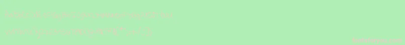 MtfKrystyna Font – Pink Fonts on Green Background
